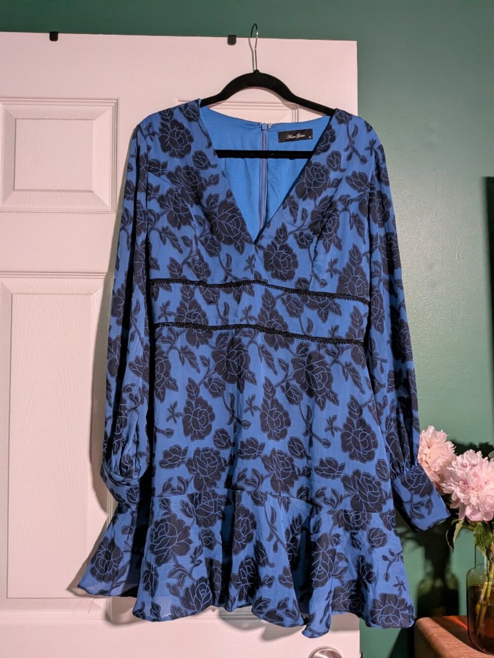 Blue & Black Anna Grace Dress NWT